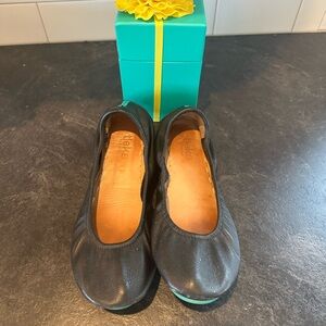 Black TIEKS size 8 Ballerina Flat with original box